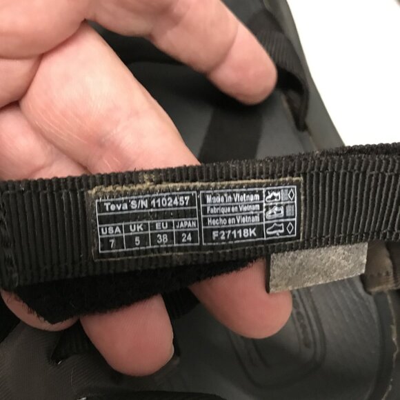 Teva Women's Terra Fi5 Sport Sandal Womens 7/38 Black Waterproof Sport Sandal - Picture 6 of 8